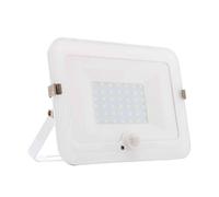REV LED Proyector Mirano Blanco IP44 30W 2700lm Frío Con Sensor De Movimiento