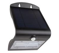 REV LED Solar Luz Exterior Lámpara Pared Mariposa Negro 3,2W 400lm 4000K Sensor