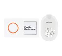 REV Link2Home 0088277012 Link2Home - Tirador inalámbrico inalámbrico con botón, Control de aplicación (6 Sonidos), Color Blanco