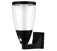 REV LUMUS 160 - Lámpara de pared solar, luz exterior con sensor de movimiento, foco LED exterior, 200 lm, 3000 K, 2 W, IP65, negro