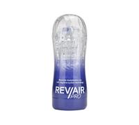 Rev Male Sex Toys Rev-Air Pro Copa de masturbación reutilizable Cristal,azul 1 unidad (paquete de 1)
