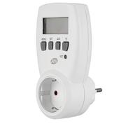 REV Medidor de energía con cálculo de costes, medidor de Consumo de energía, medición de energía, Color Blanco