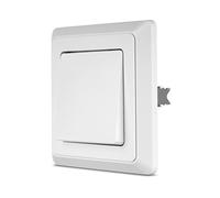 REV PrimaLuxe - Interruptor de luz (montaje en superficie, apagado y cambio), color blanco