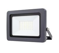 REV Proyector LED FLARE - IP65, iluminación exterior 30W, 2550 lúmenes, 6500 K, ideal para entradas de patio, garajes y entradas de casa, antracita