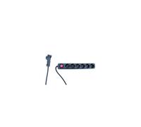 REV Regleta inteligente 6x 2m negro - 0012626514