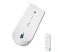 REV Regleta NoLook - Regleta múltiple de 4 a 8 enchufes para gestión práctica de Cables, con Ojales para Colgar e Interruptor de Encendido/Apagado, 1,4 m, Color Blanco