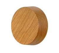 REV Ritter 0503330555 Caja de distribución de Techo, Madera auténtica, Redonda, diámetro 84 x 30 mm, marrón