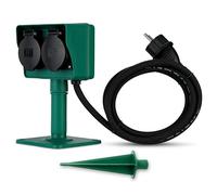 REV Ritter 0595004555 - Toma de Corriente con estaca (2 enchufes, 1,4 m)