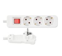 REV Ritter 12326114 Enchufe Schuko Blanco 2m