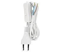 Rev ritter 505680555-0 cable de alimentación euro h03vvh2-f con el interruptor, 2m, blanco