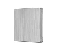 REV Serie de interruptores NOVA - Cubierta para interruptor cruzado, pulsador, interruptor wifi o interruptor A/W, color aluminio