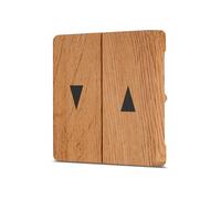 REV Serie de interruptores NOVA - Cubierta para interruptor de persiana/persiana, color roble