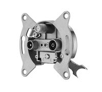 REV Technik - Lata de satélite Compatible con Busch Jäger, Gira, Jung y Merten, Empotrado, Color Plateado