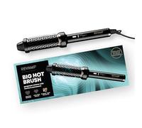 REVAMP Big Hot Brush - Cepillo térmico redondo para volumen, suavidad, brillo, calor ultrarrápido, aceites nutritivos súper suaves, diseño ergonómico, tecnología de chorro iónico, para todo tipo de
