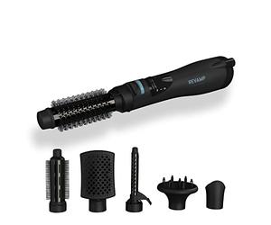 REVAMP Progloss Airstyle Cebillo 5 en 1 Air Shaping para Crear Numerosos Aspectos, Volumen, Rizos, Ondas o Suavizado, Ionizador, Suavizantes, 3 Niveles de Temperatura, 2 Velocidades