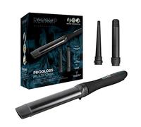 Revamp Progloss Multiform Rizador de Pelo con Calor 3 en 1- Buclera con 3 Barriles de Cerámica Intercambiables para Ondas y Rizos Definidos, Temperatura Regulable