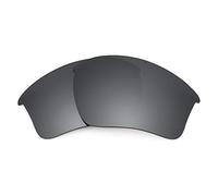 Revant Lentes de reemplazo compatibles con Oakley Half Jacket 2.0 XL - Cromo Negro Espejado - Polarizado