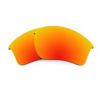 Revant Lentes de reemplazo compatibles con Oakley Half Jacket 2.0 XL - Rojo Fuego Reflejado - Polarizado