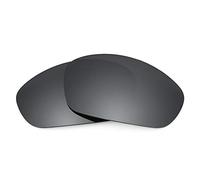 Revant Lentes de Repuesto Compatibles con Gafas de Sol Oakley Straight Jacket (2007), Polarizados, Negro Cromado MirrorShield