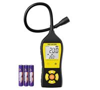 REVASRI Detector de fugas de gas portátil para gas natural, GNL, GLP con alarma audible, visual y de vibración, pantalla de concentración de gas en tiempo real, detector de fugas de gas combustible