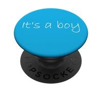 Revelación de género de adopción para Baby Shower It's a Boy PopSockets PopGrip Adhesivo