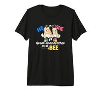 Revelación de género de él o Ella Grandfather to Bee Camiseta Premium