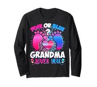 Revelación De Género Grandma Equipo Rosa O Azul Qué Piensas Manga Larga