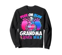 Revelación De Género Grandma Equipo Rosa O Azul Qué Piensas Sudadera