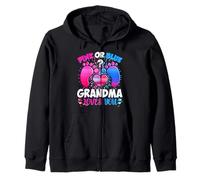 Revelación De Género Grandma Equipo Rosa O Azul Qué Piensas Sudadera con Capucha