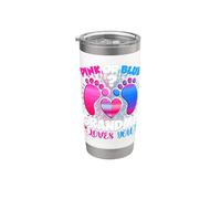 Revelación De Género Grandma Equipo Rosa O Azul Qué Piensas Vaso térmico de acero inoxidable de doble pared
