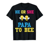 Revelación de género He Or She Papa To Bee - Fiesta de baby shower Camiseta