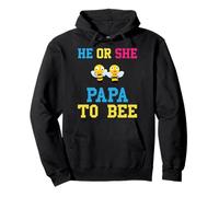 Revelación de género He Or She Papa To Bee - Fiesta de baby shower Sudadera con Capucha
