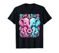 Revelación del género del Elefante «I Already You Love You» en Rosa o Azul Camiseta