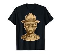 Revelación Reptilian Park Ranger Alien Retro Gráfico Camiseta