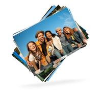 Revelado de fotos personalizable | Impresión de fotografías de tamaño 13x18 cm | Pack de 30 fotos | Acabado a elegir en mate o brillo, con o sin borde blanco