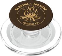 Revelation 3:15 Be on Fire for Jesus Christian Faith Camping PopSockets PopGrip para MagSafe