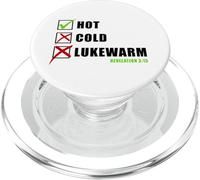 Revelation 3:15 Hot Cold Lukewarm - Faith Gospel Evangelism PopSockets PopGrip para MagSafe