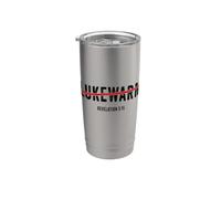 Revelation 3:15 Lukewarm - Christian Faith Gospel Evangelism Vaso térmico de acero inoxidable de doble pared