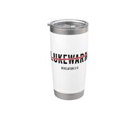 Revelation 3:15 Lukewarm - Christian Faith Gospel Evangelism Vaso térmico de acero inoxidable de doble pared