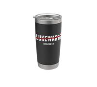 Revelation 3:15 Lukewarm - Christian Faith Gospel Evangelism Vaso térmico de acero inoxidable de doble pared