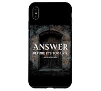 Revelation 3:20 Answer Before It's Too Late Evangelism Carcasa para iPhone XS MAX