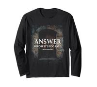 Revelation 3:20 Answer Before It's Too Late Evangelism Manga Larga