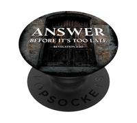 Revelation 3:20 Answer Before It's Too Late Evangelism PopSockets PopGrip Adhesivo