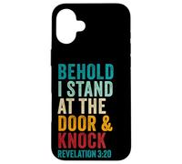 Revelation 3:20 I Stand at The Door and Knock - Jesus Quote Carcasa para iPhone 16 Plus