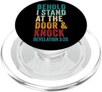 Revelation 3:20 I Stand at The Door and Knock - Jesus Quote PopSockets PopGrip para MagSafe