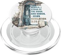 Revelation 3:20 I Stand at The Door and Knock - Jesus Quote PopSockets PopGrip para MagSafe