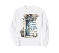 Revelation 3:20 I Stand at The Door and Knock - Jesus Quote Sudadera