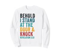 Revelation 3:20 I Stand at The Door and Knock - Jesus Quote Sudadera