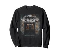 Revelation 3:20 I Stand at The Door and Knock - Jesus Quote Sudadera