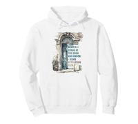Revelation 3:20 I Stand at The Door and Knock - Jesus Quote Sudadera con Capucha